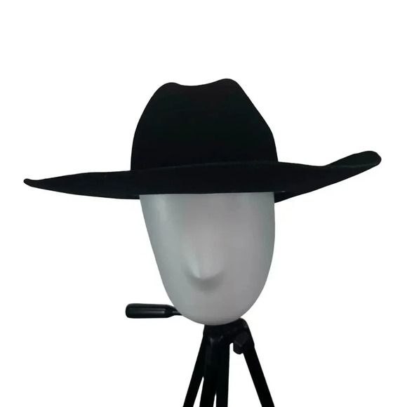 Serratelli Salinas 3X Wool Felt Cowboy Western Black Hat Size 7 1/2 Ranch Rodeo - Picture 4 of 10